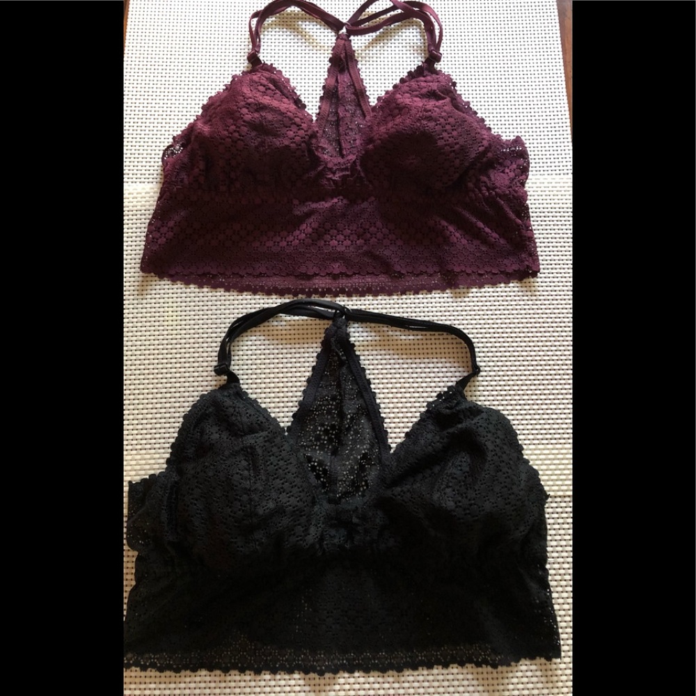 2 Aerie lace bralettes
